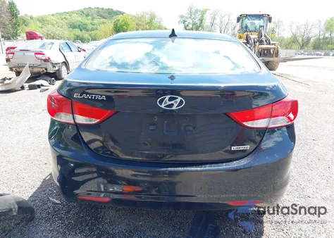 2013 Hyundai Elantra Limited from USA, damaged, VIN KMHDH4AE9DU635109